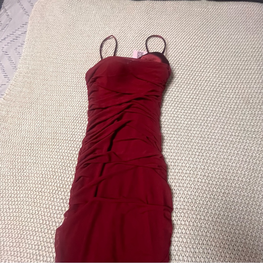 Privy Strapless Red Dress